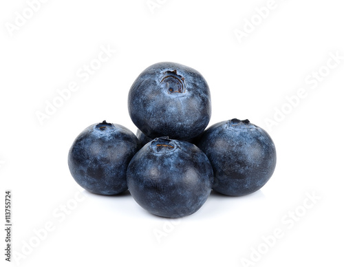 blueberry isolated on the white background
