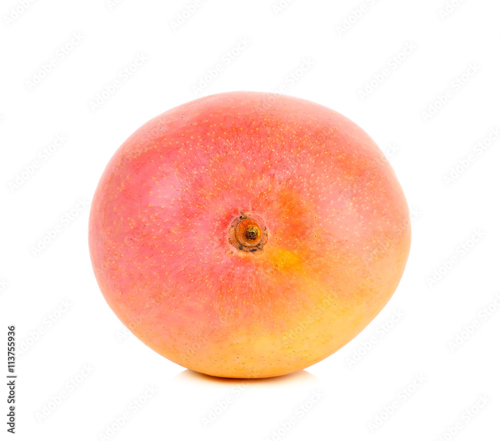 Ripe mango isolated on the white background Ripe mango isolated on the white background