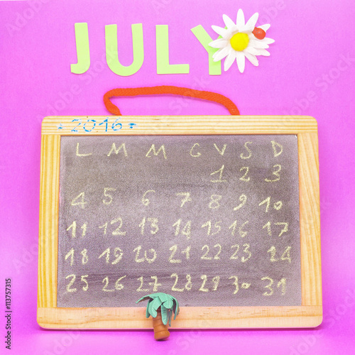 The month of July