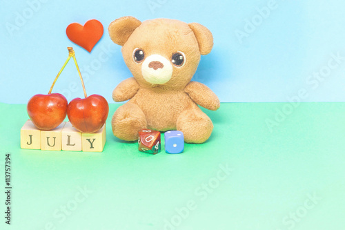 The month of July