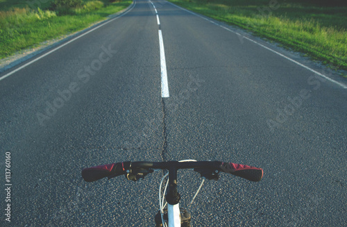 Bicycle on the road