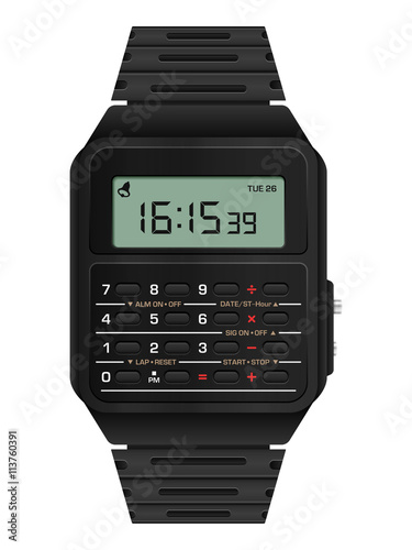 Calculator digital watch