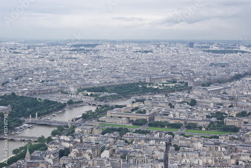 View of Paris from Eiffel Tower photo