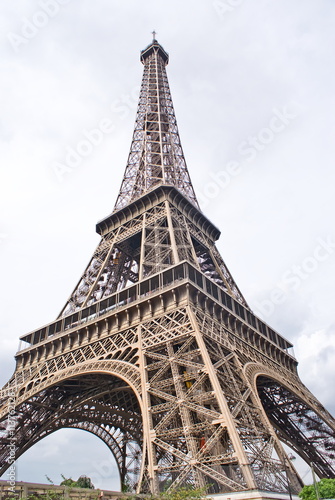 View from below of Eiffel Tower, Paris © arkanoide