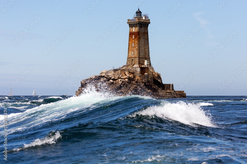 Lighthouse in open sea