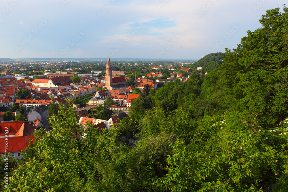 Landshut, Bavaria, Germany, from the castle hill.
