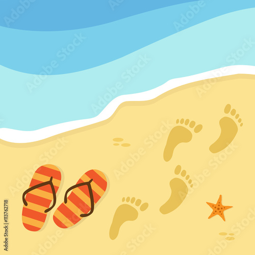 Summer time and beach