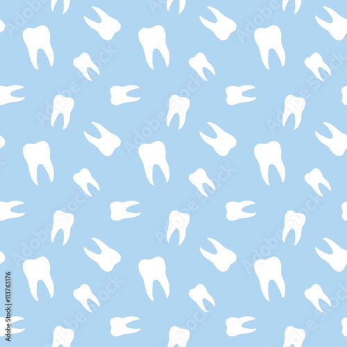 Seamless Teeth Dental Pattern