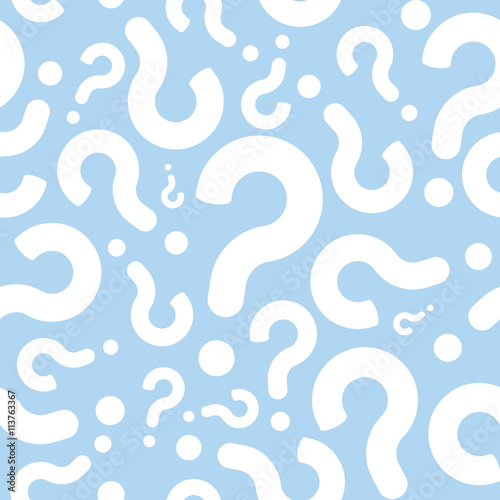 Seamless Question Mark Faq Pattern