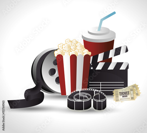 cinema entertainment design, vector illustration eps10 graphic 