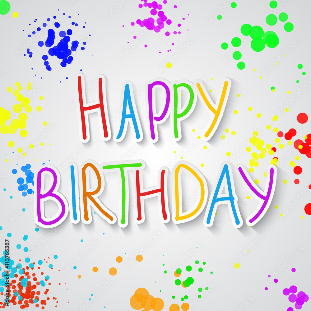 Happy Birthday .Vector calligraphic inspirational design. Hand drawn vector element. Motivation quote for t-shirt, flyer, poster, card. Happy Birthday .Vector calligraphic inspirational design. Hand drawn vector element. Motivation quote for t-shirt, flyer, poster, card.