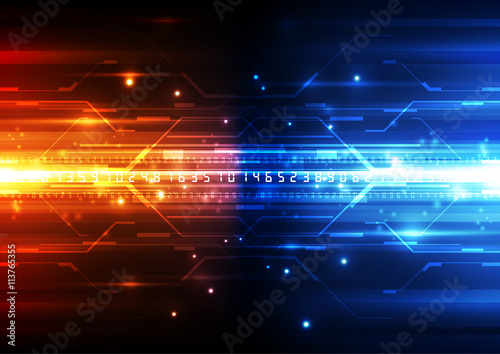 vector digital technology concept, abstract background