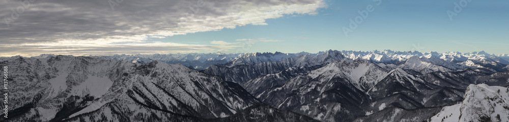 amazing mountain panorama from Rotwand