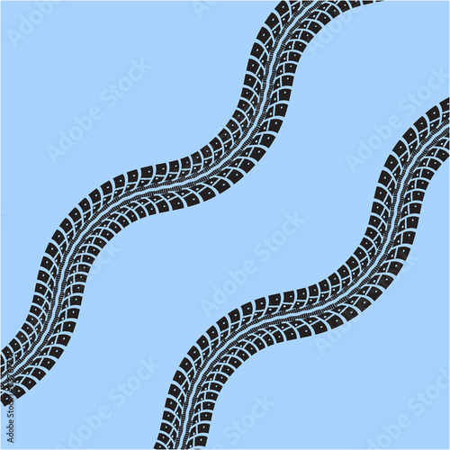 Tire tracks 