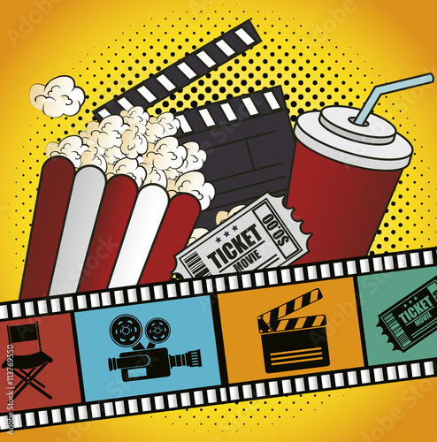 cinema entertainment design, vector illustration eps10 graphic 