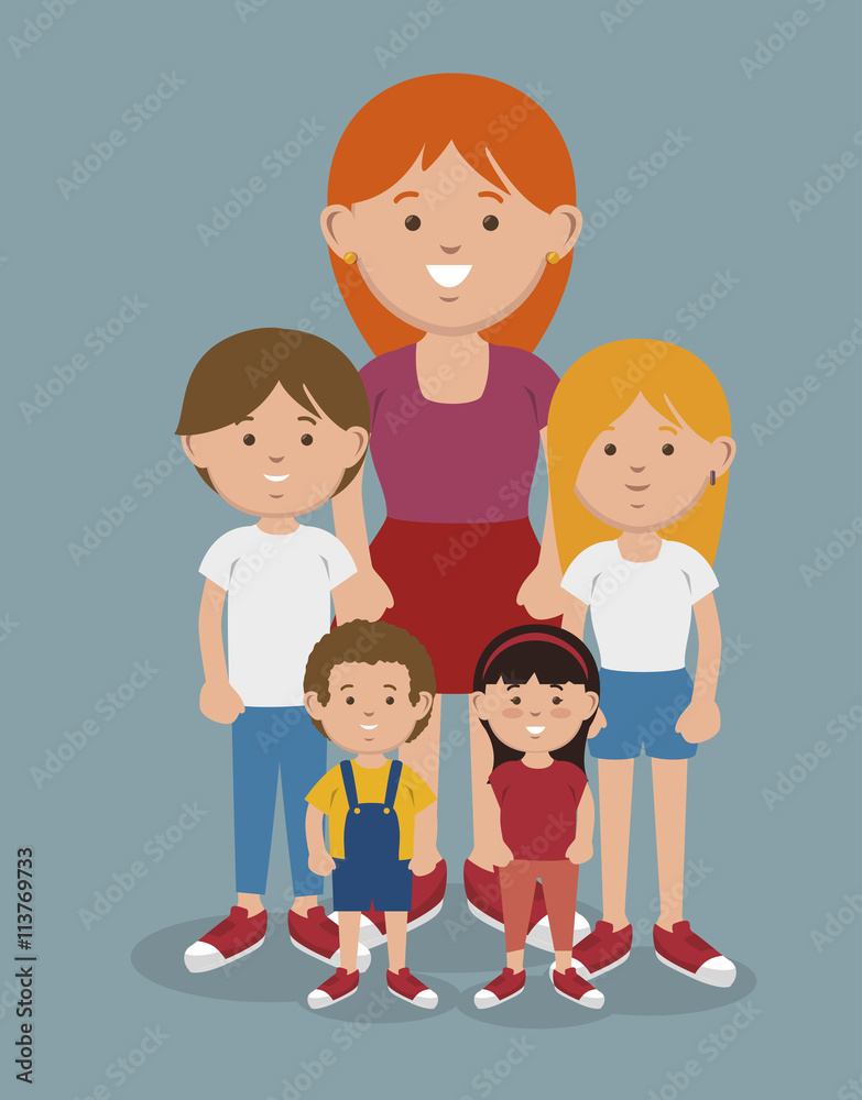 happy family design, vector illustration eps10 graphic happy family design, vector illustration eps10 graphic