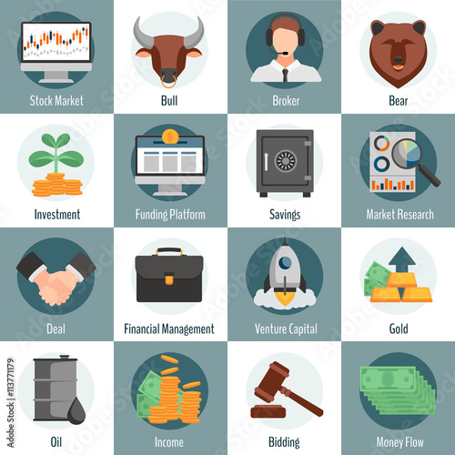 Investment And Trading Icons