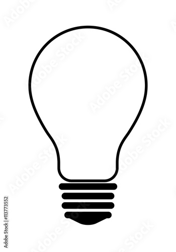 Light bulb icon. Energy design. vector graphic