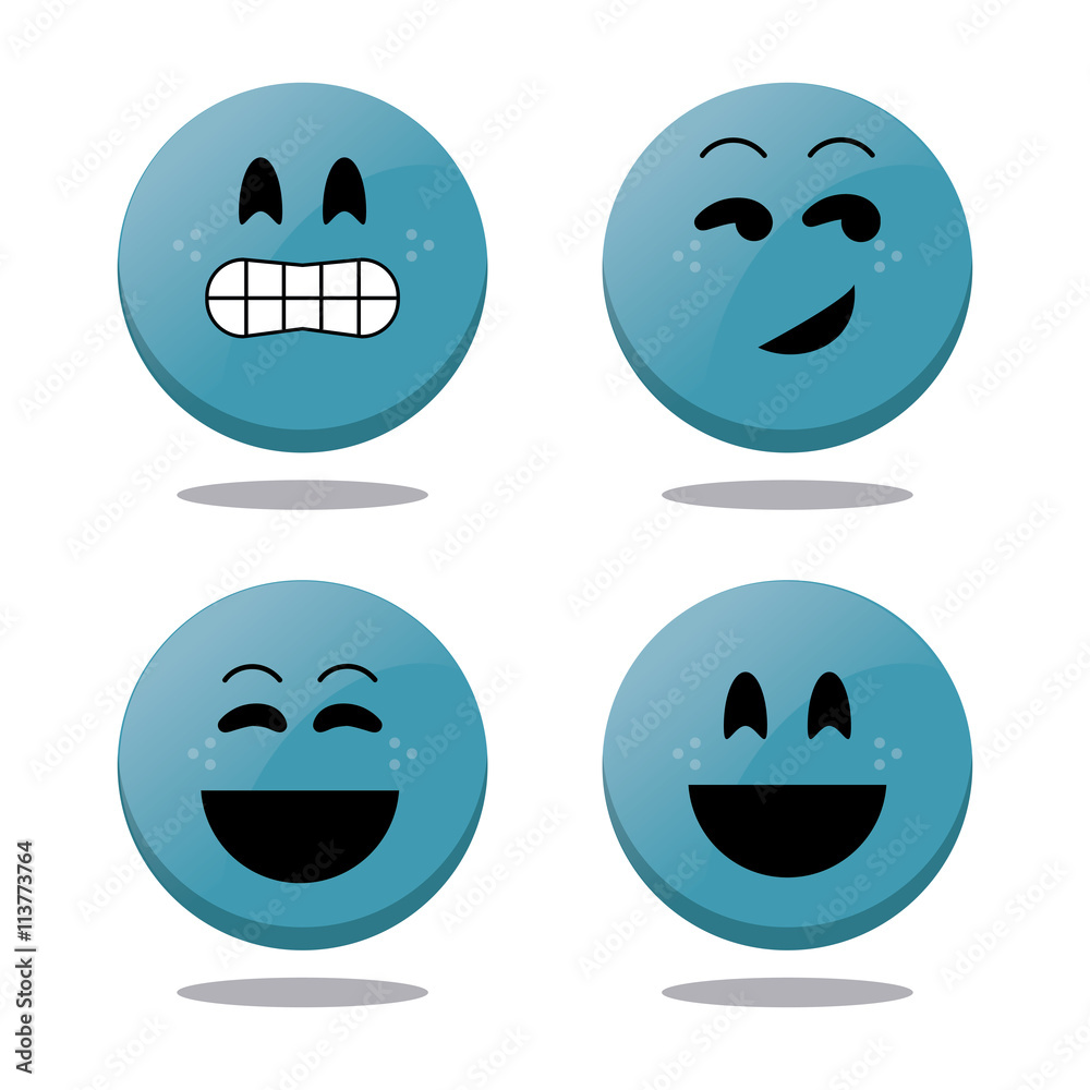 Obraz premium Face design. Cartoon icon. White background
