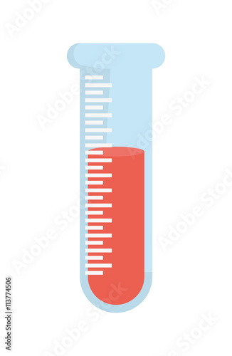 laboraty tube design. Science icon. vector graphic