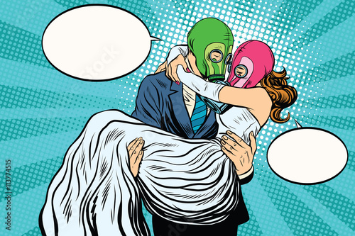 Radioactive Apocalypse wedding the bride and groom
