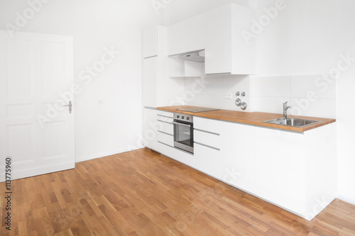 modern white kitchen - home interior