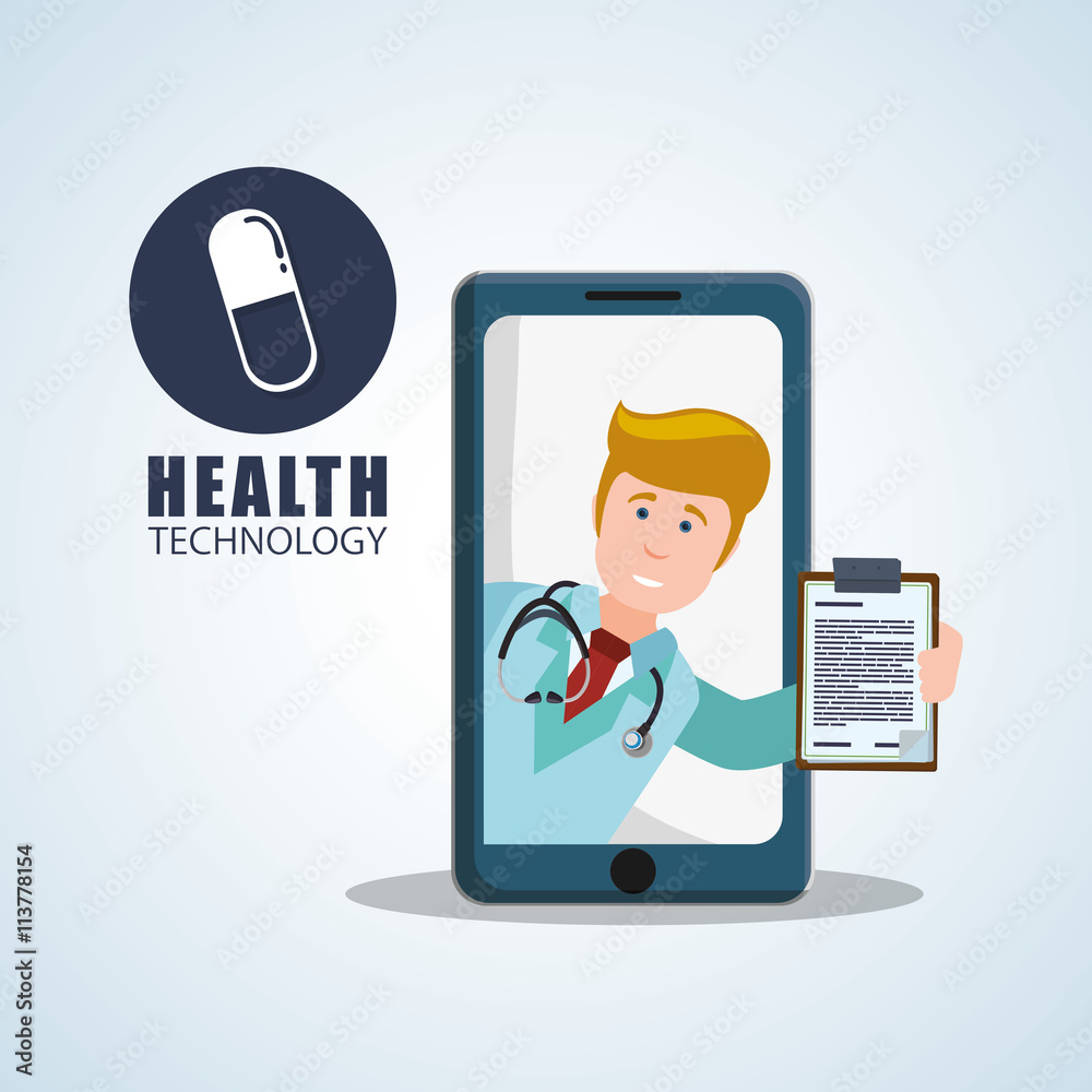 Health care design. technology icon. isolated illustration, vect Health care design. technology icon. isolated illustration, vect