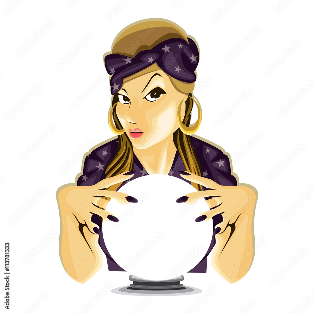 Ταπετσαρία Paranormal Mystical Astrology Fortune Teller Crystall Ball Divine