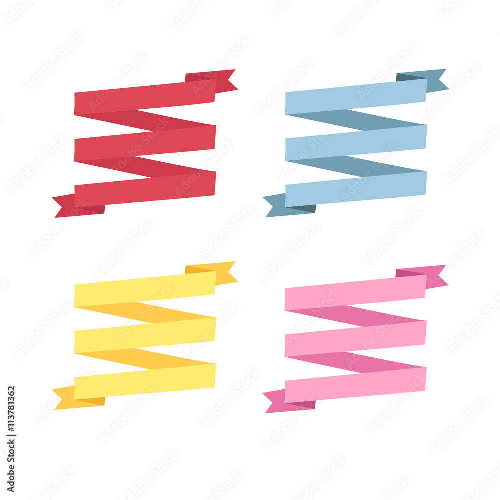 four color ribbon patterns