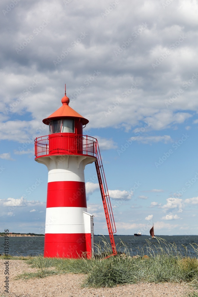 The lighthouse of Oddesund in Denmark The lighthouse of Oddesund in Denmark