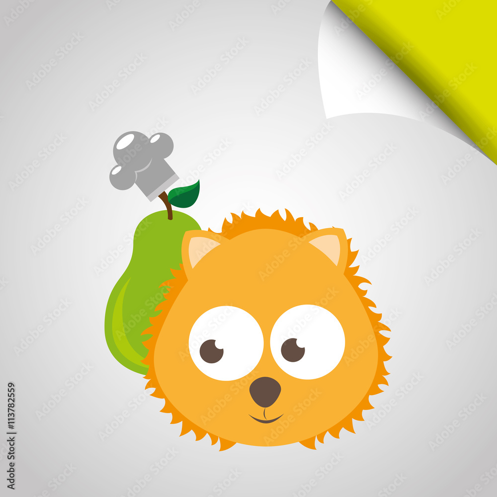 Obraz premium kids menu design 