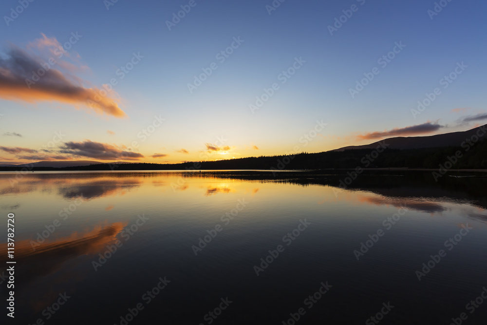 Sunset over Loch Morlich