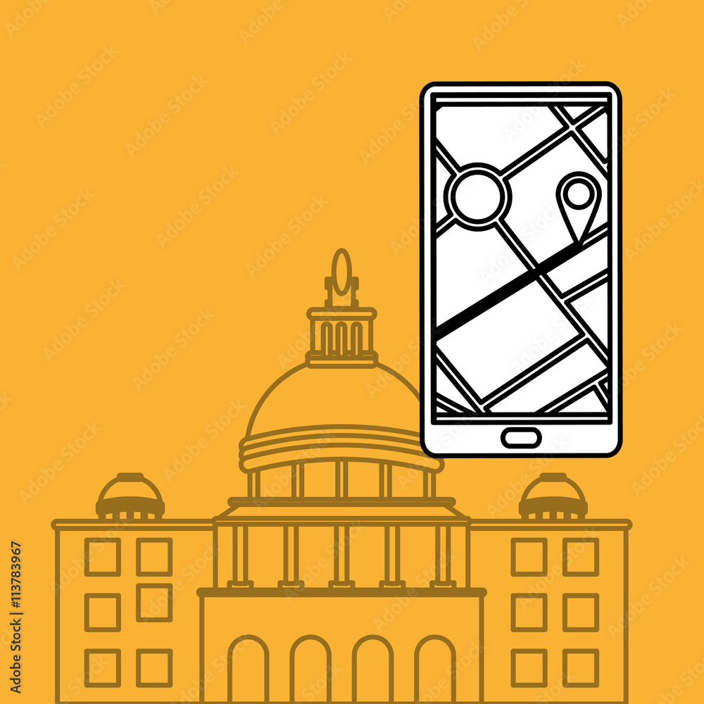 City design. Building icon. Isolated illustration City design. Building icon. Isolated illustration