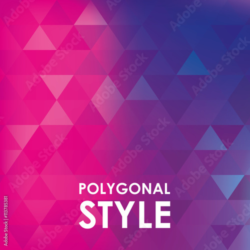 Background design. Polygon icon. Abstract and Colorfull illustra