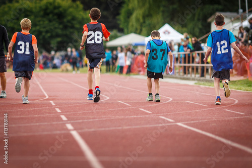 Boys at track-and-field competition