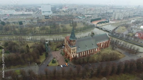 Konigsberg Cathedral, a Brick Gothic-style cathedral in Kaliningrad, Russia photo