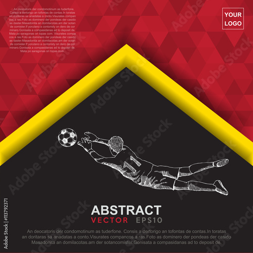 Abstract flag colour banner