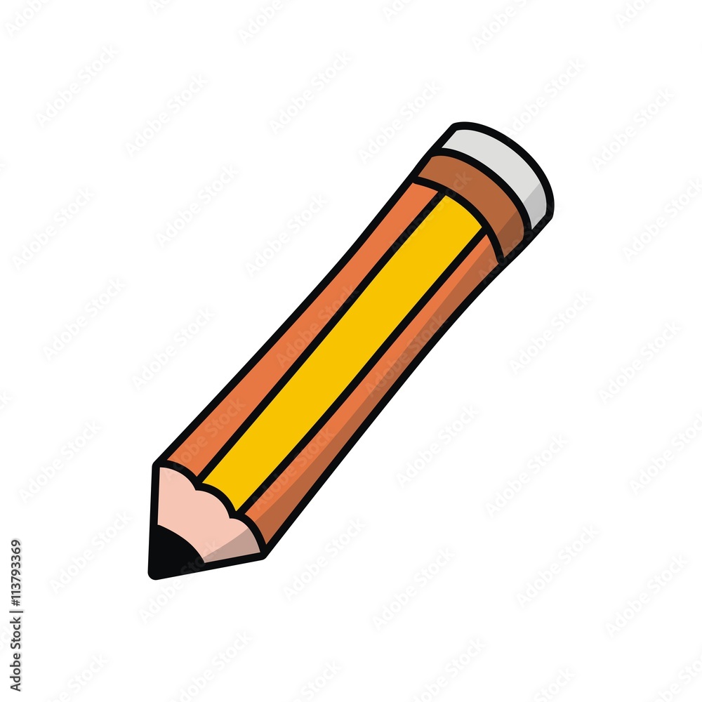 pencil clip art vector Stock Vector Adobe Stock