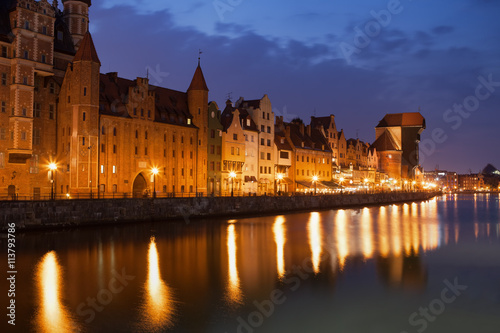Old Town Of Gdansk at Night