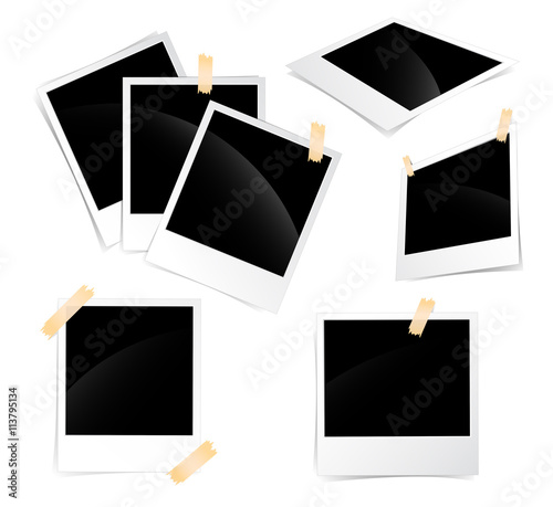 Picture frame on a white background