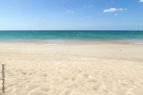 beach and tropical sea selective focus on beach  beautiful scene