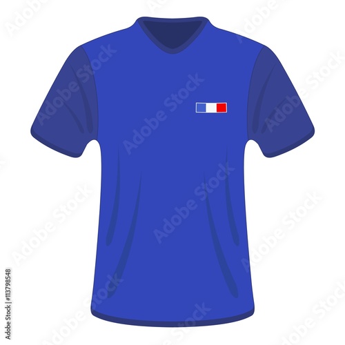 Maillot bleu. France