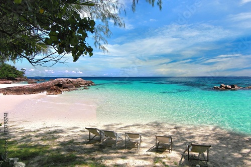 Paradise beach in Koh maiton island , phuket ,Thailand