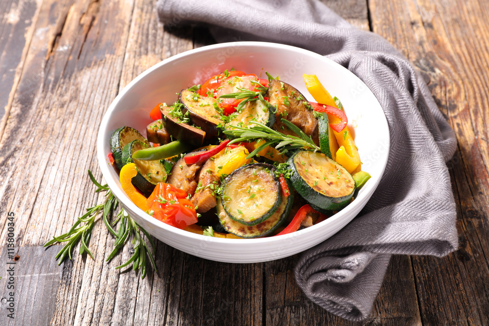 ratatouille,fried vegetable ratatouille,fried vegetable