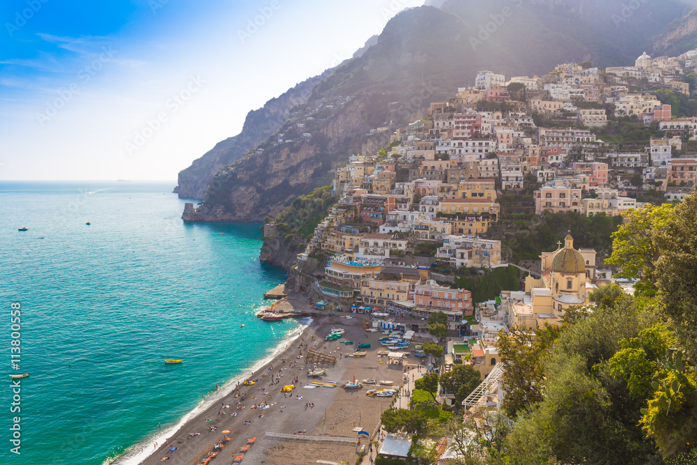 Pictoresque town of Positano, Amalfi coast, Campania region, Italy