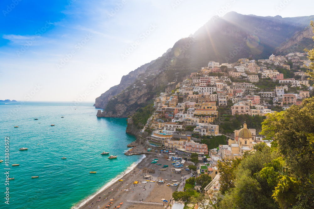 Pictoresque town of Positano, Amalfi coast, Campania region, Italy