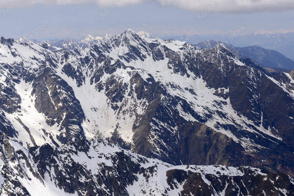 Devil peak range from east, Orobie, Italy