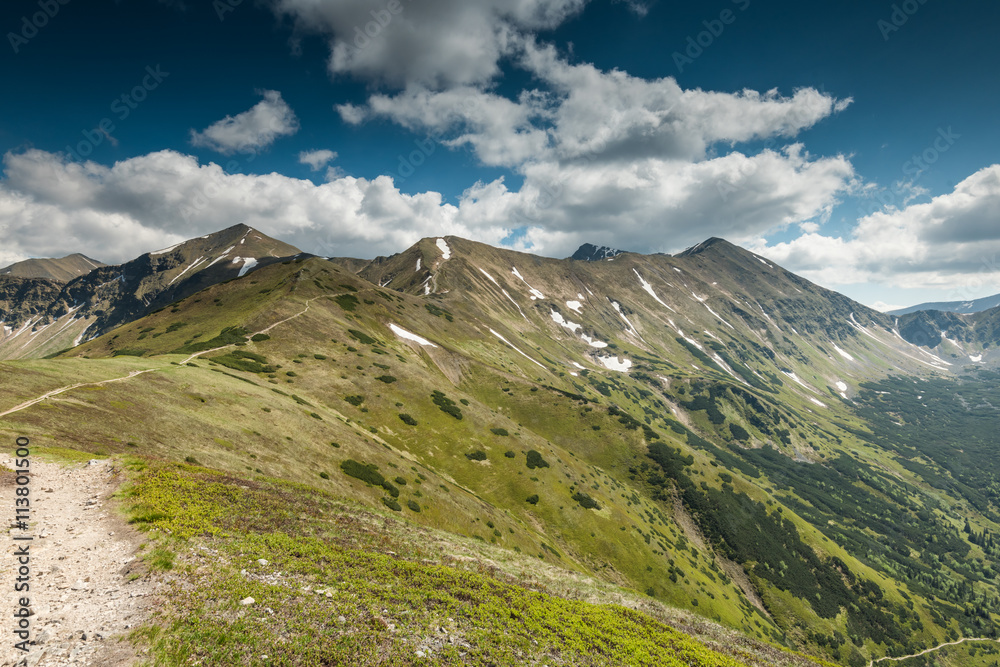 High mountains peaks in Tatra National Park