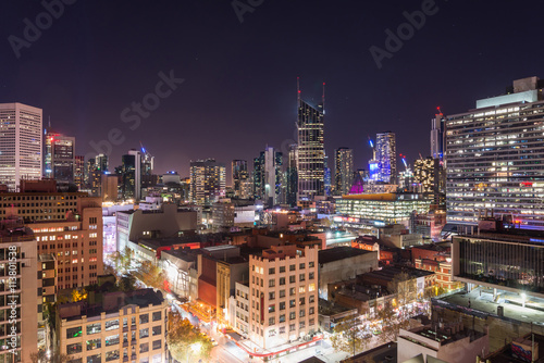 Melbourne at night