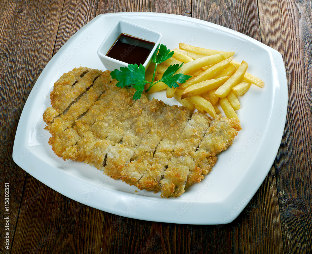 Roast pork in breadcrumbs Roast pork in breadcrumbs